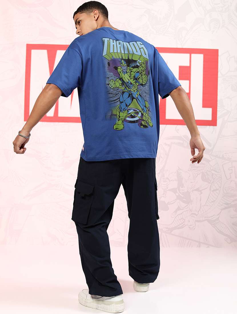 men printed short sleeve oversized t-shirt - 22503843 -  Standard Image - 5