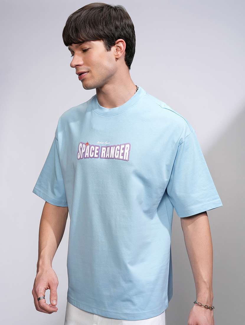men printed short sleeve oversized t-shirt - 22503844 -  Standard Image - 3