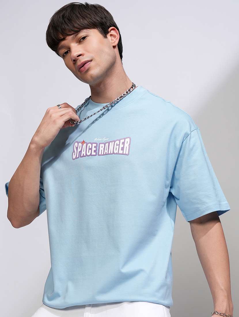 men printed short sleeve oversized t-shirt - 22503844 -  Standard Image - 5
