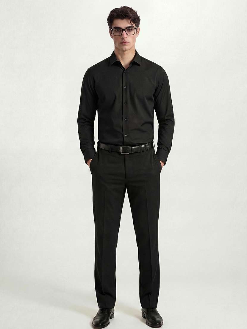 men solid long sleeve regular fit formal shirt - 22503880 -  Standard Image - 5