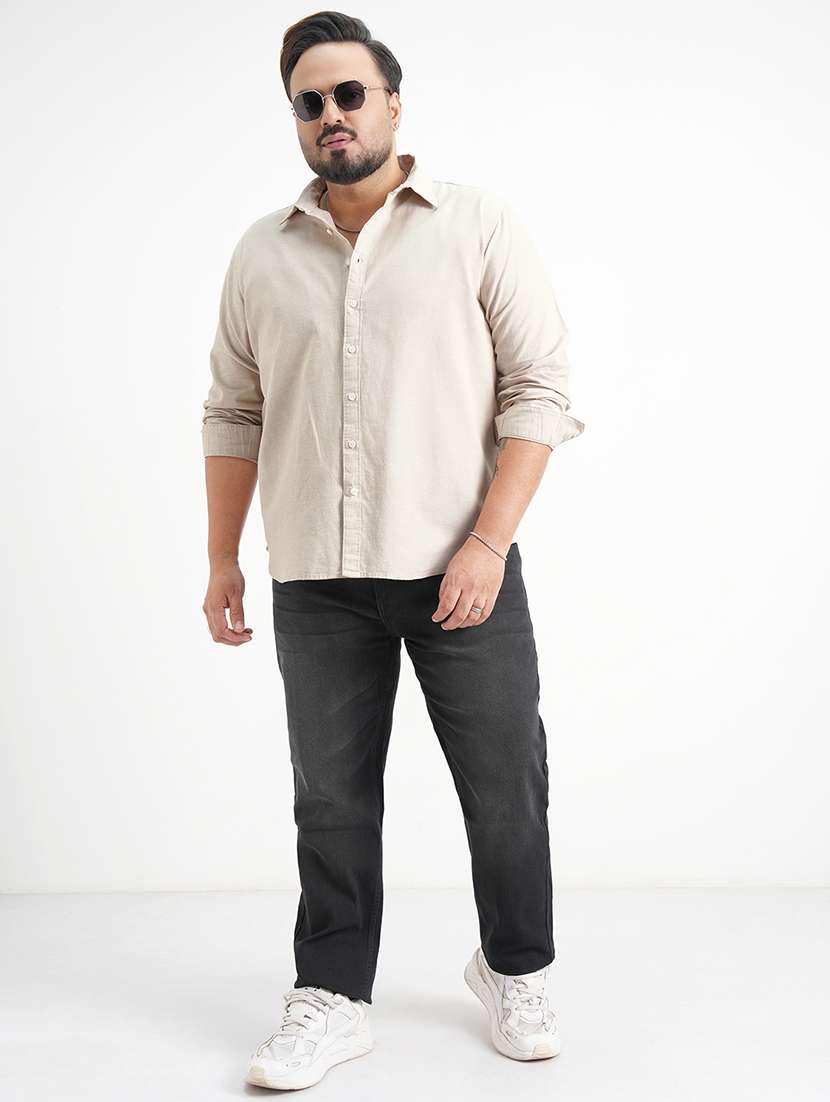 men solid long sleeve regular fit casual shirt - 22504000 -  Standard Image - 5
