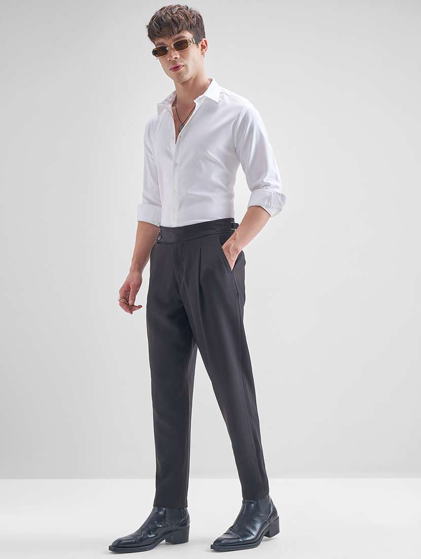 men solid long sleeve regular fit casual shirt - 22504566 -  Standard Image - 5