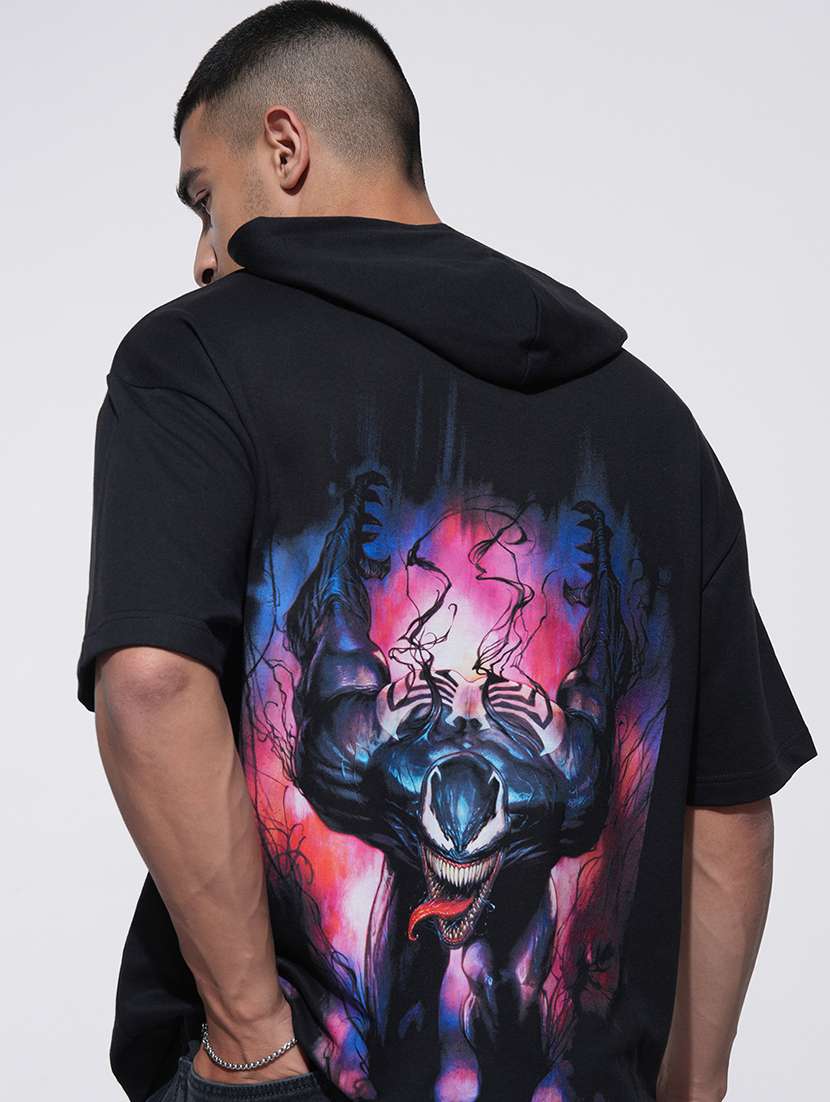 men printed short sleeve regular fit sweatshirt