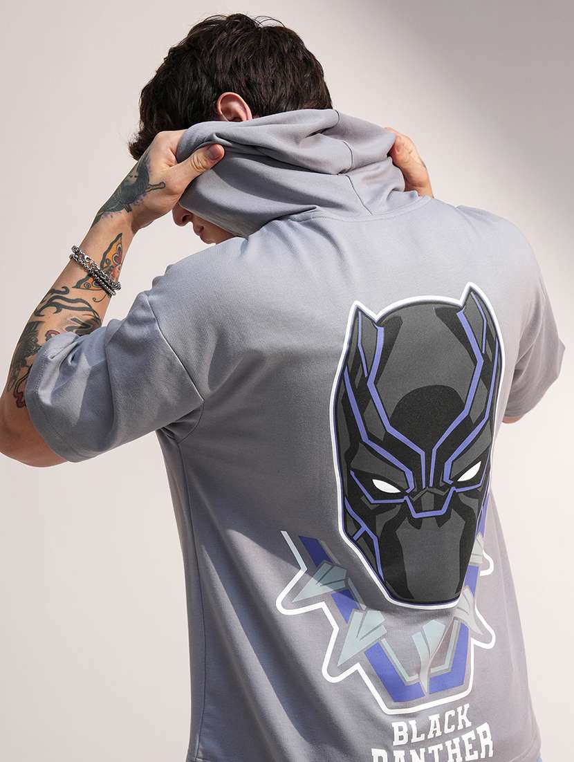 men printed short sleeve regular fit sweatshirt