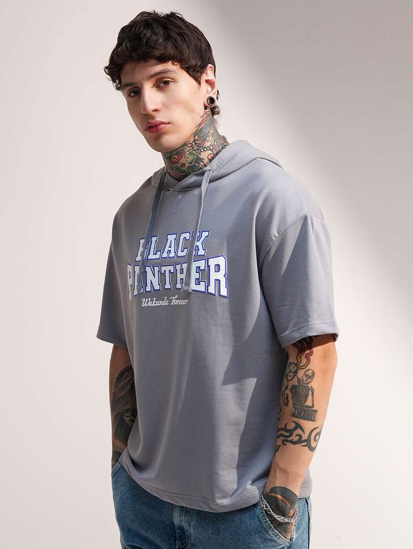 men printed short sleeve regular fit sweatshirt - 22504618 -  Standard Image - 3