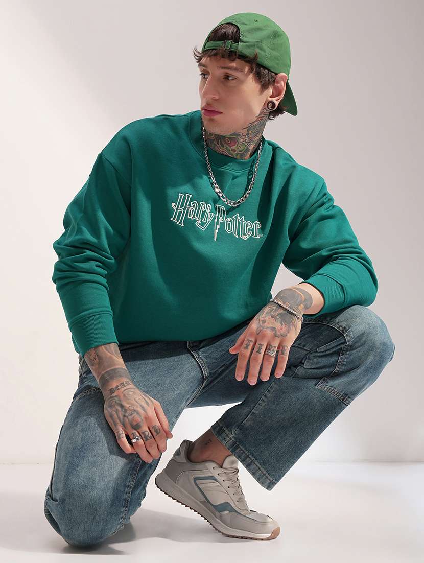 men printed long sleeve regular fit sweatshirt - 22504620 -  Standard Image - 5