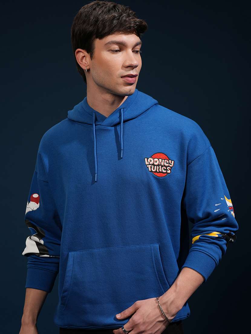 men printed long sleeve regular fit sweatshirt