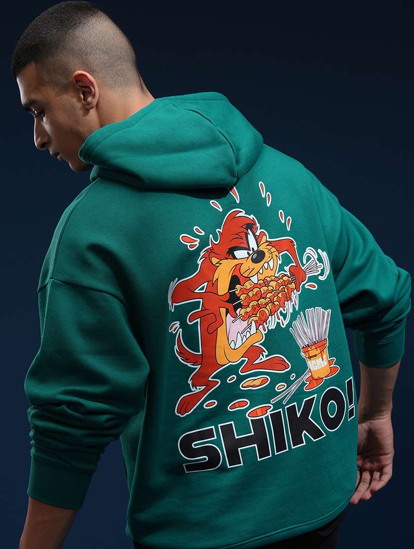 men printed long sleeve regular fit sweatshirt