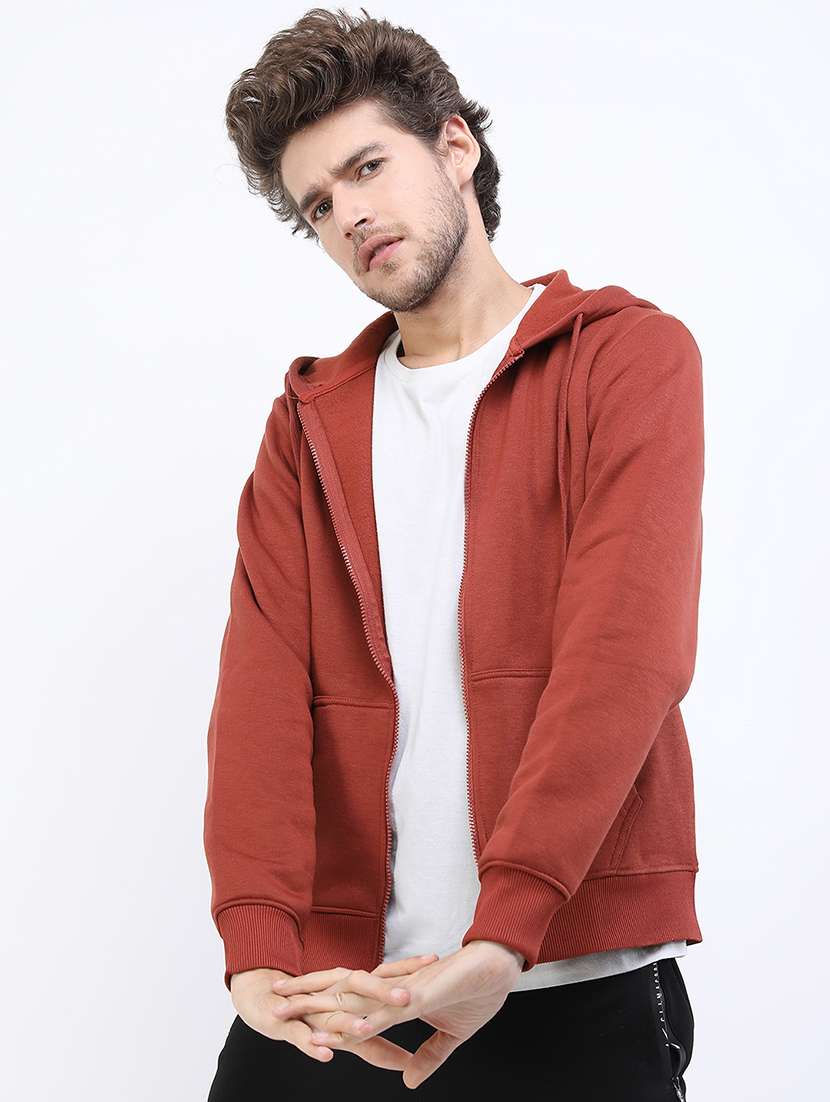 men solid long sleeve regular fit sweatshirt