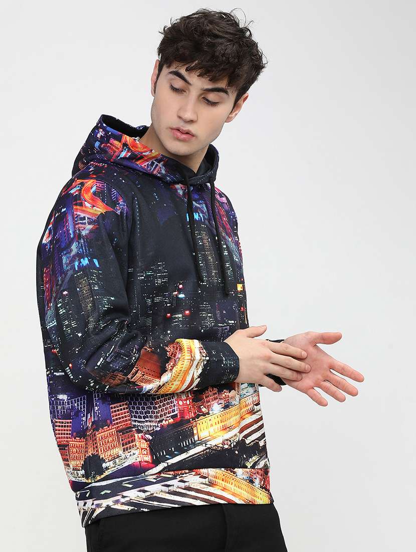 men printed long sleeve regular fit sweatshirt - 22504643 -  Standard Image - 3