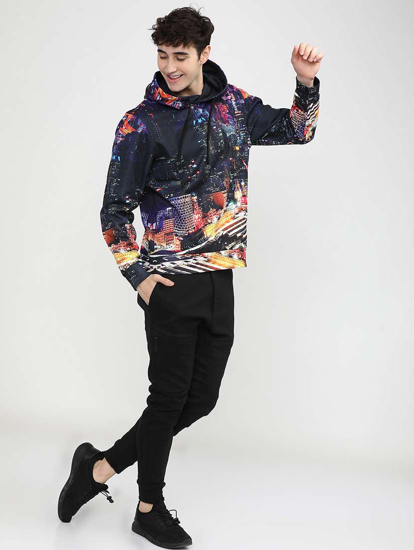 men printed long sleeve regular fit sweatshirt - 22504643 -  Standard Image - 5