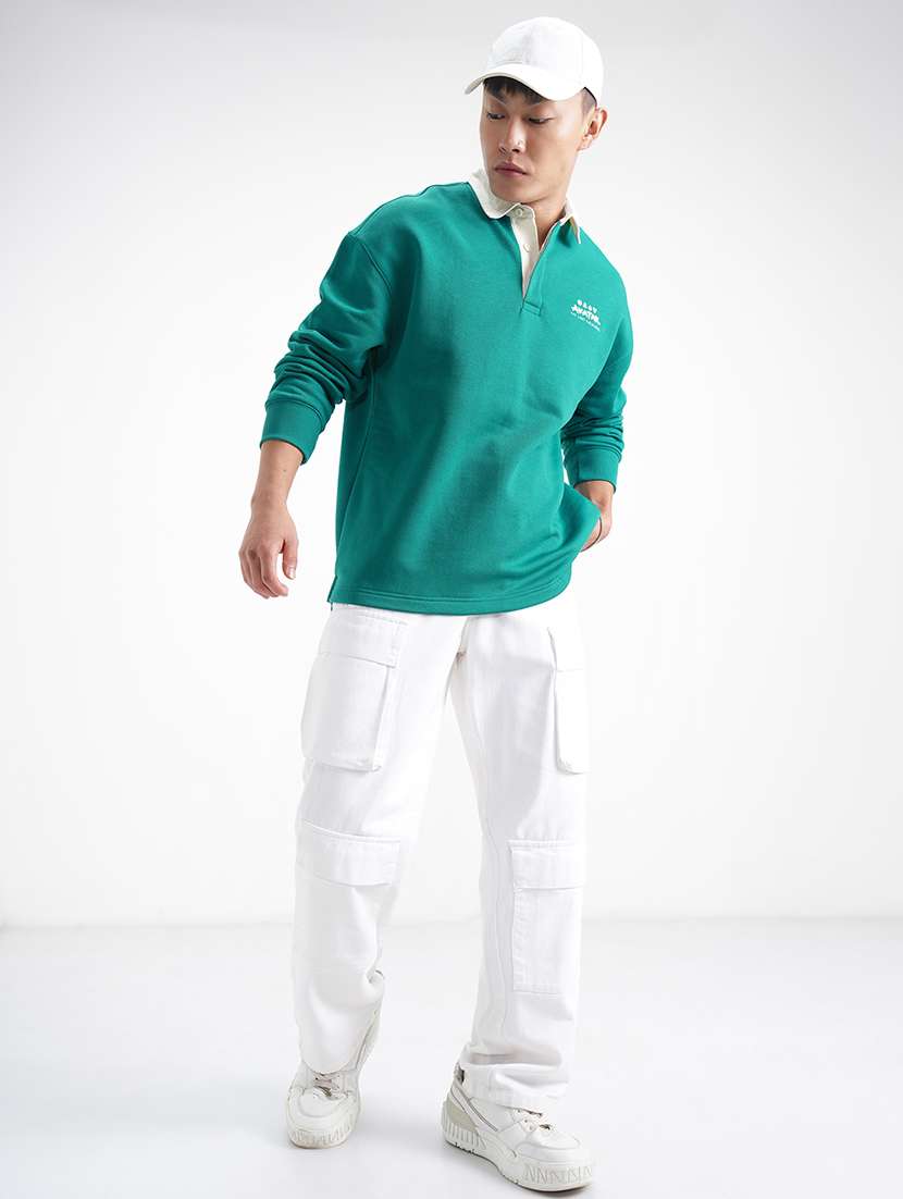 men printed long sleeve regular fit sweatshirt - 22504650 -  Standard Image - 5