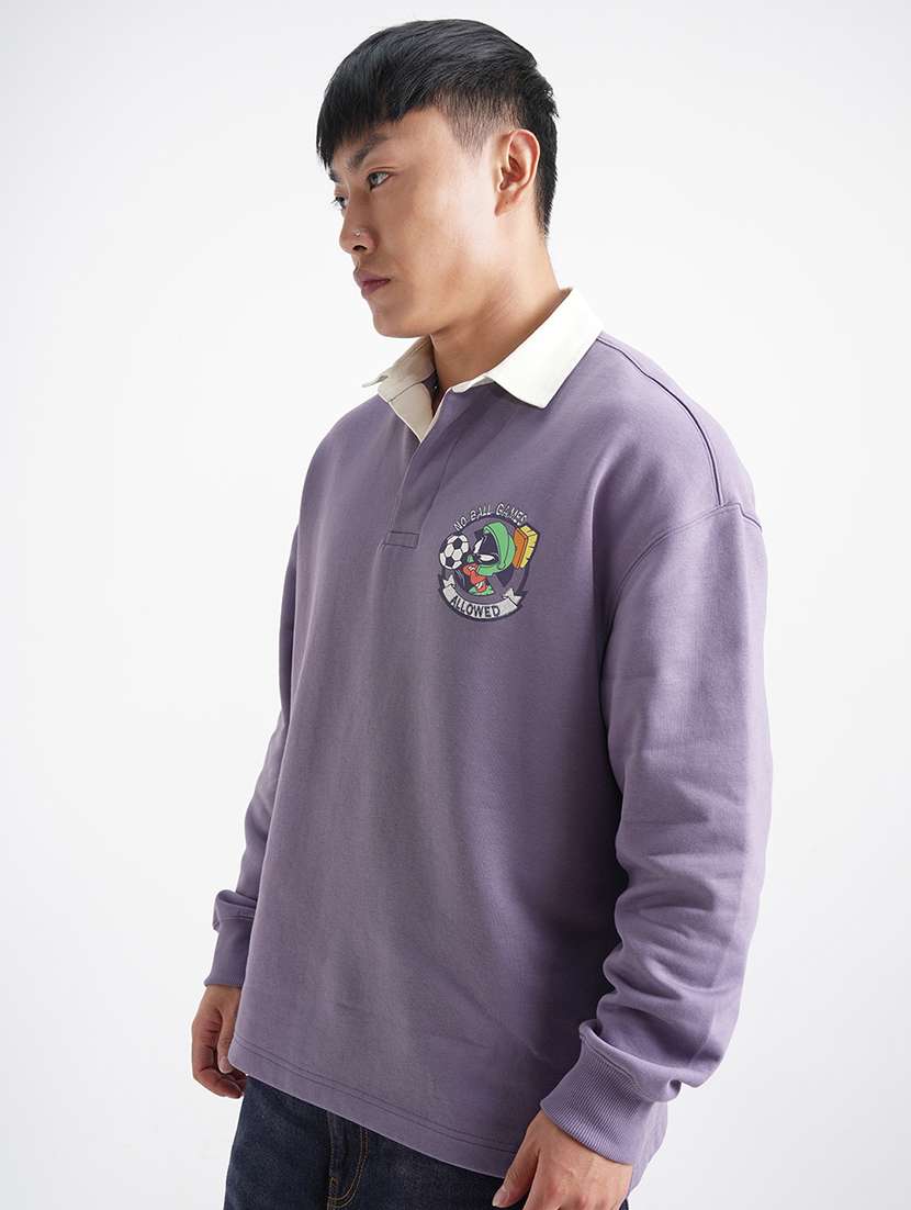 men printed long sleeve regular fit sweatshirt - 22504651 -  Standard Image - 3
