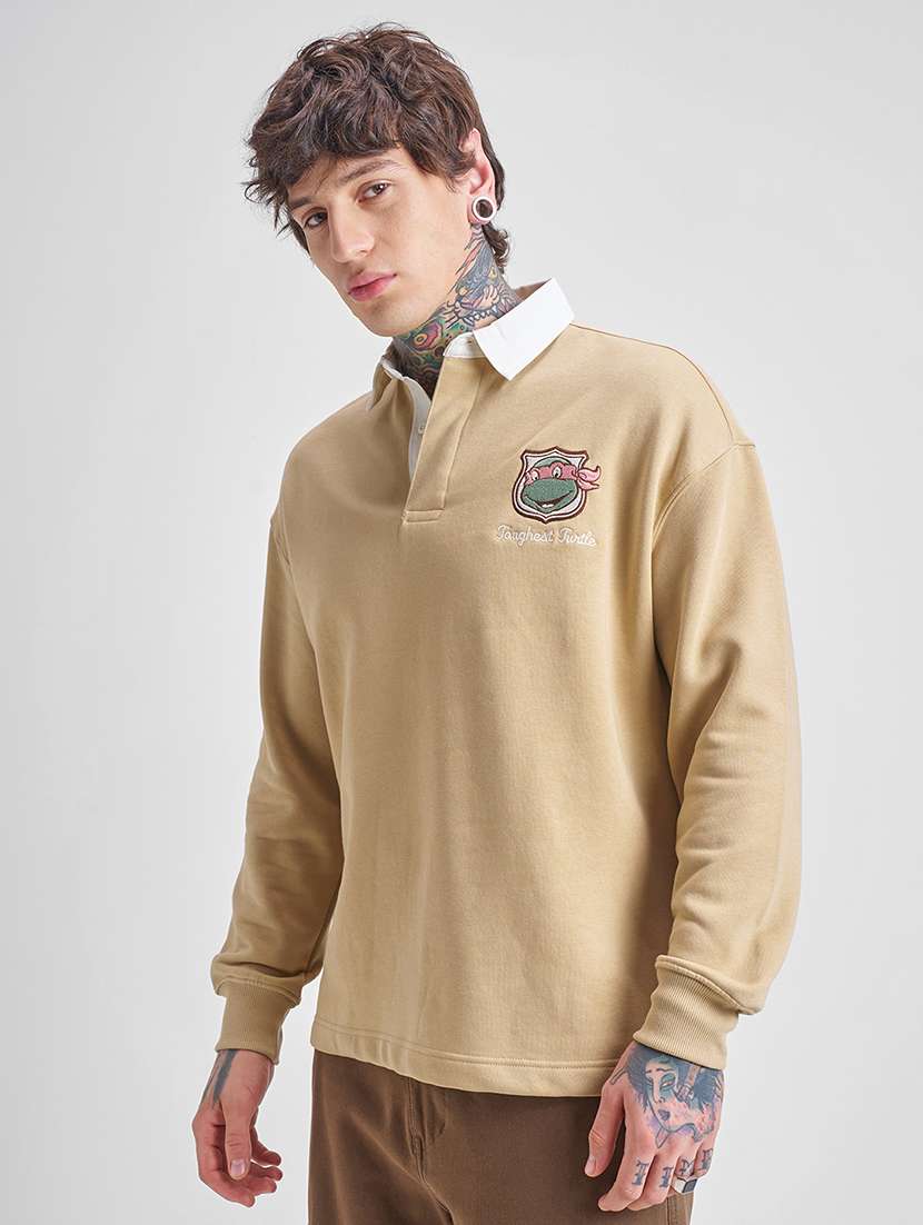 men printed long sleeve regular fit sweatshirt - 22504652 -  Standard Image - 3