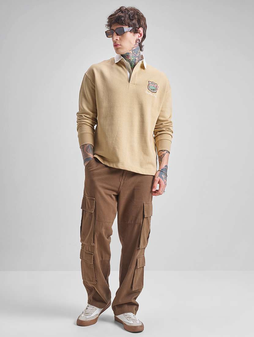 men printed long sleeve regular fit sweatshirt - 22504652 -  Standard Image - 5