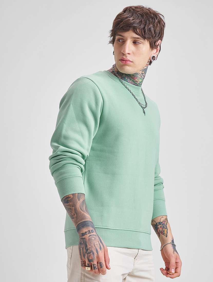 men solid long sleeve regular fit sweatshirt - 22504679 -  Standard Image - 3