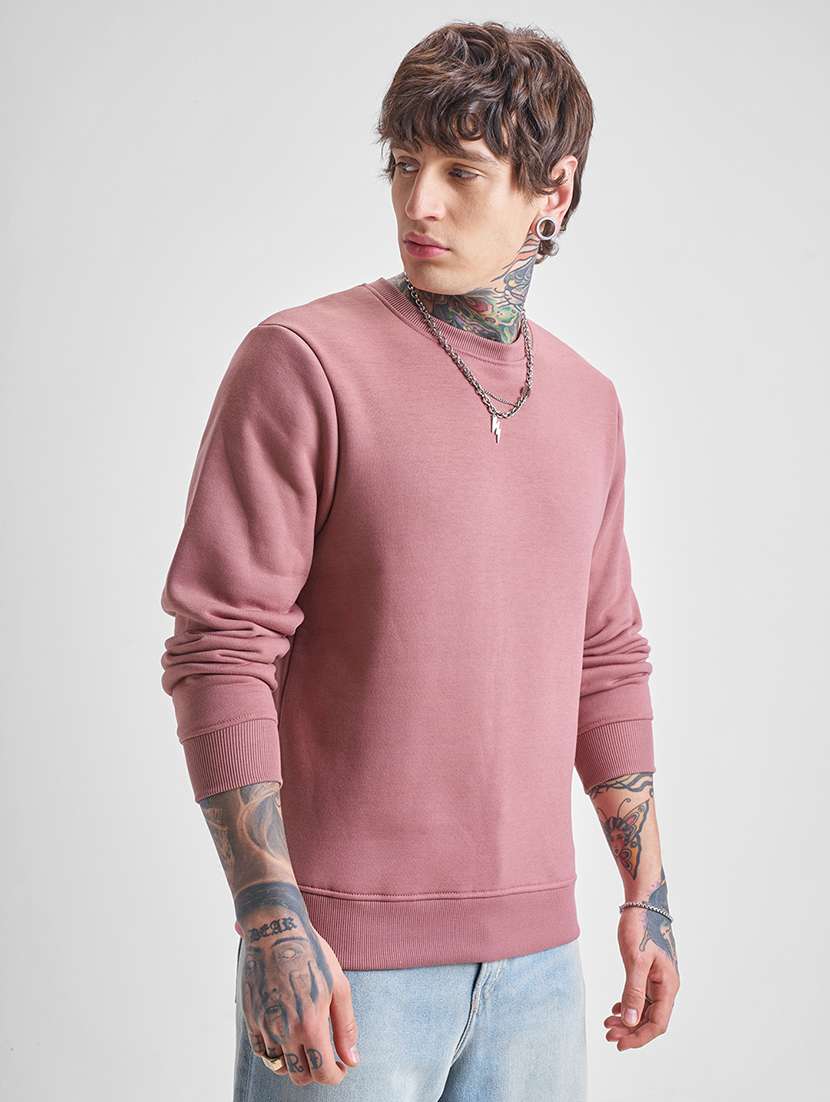 men solid long sleeve regular fit sweatshirt - 22504681 -  Standard Image - 3