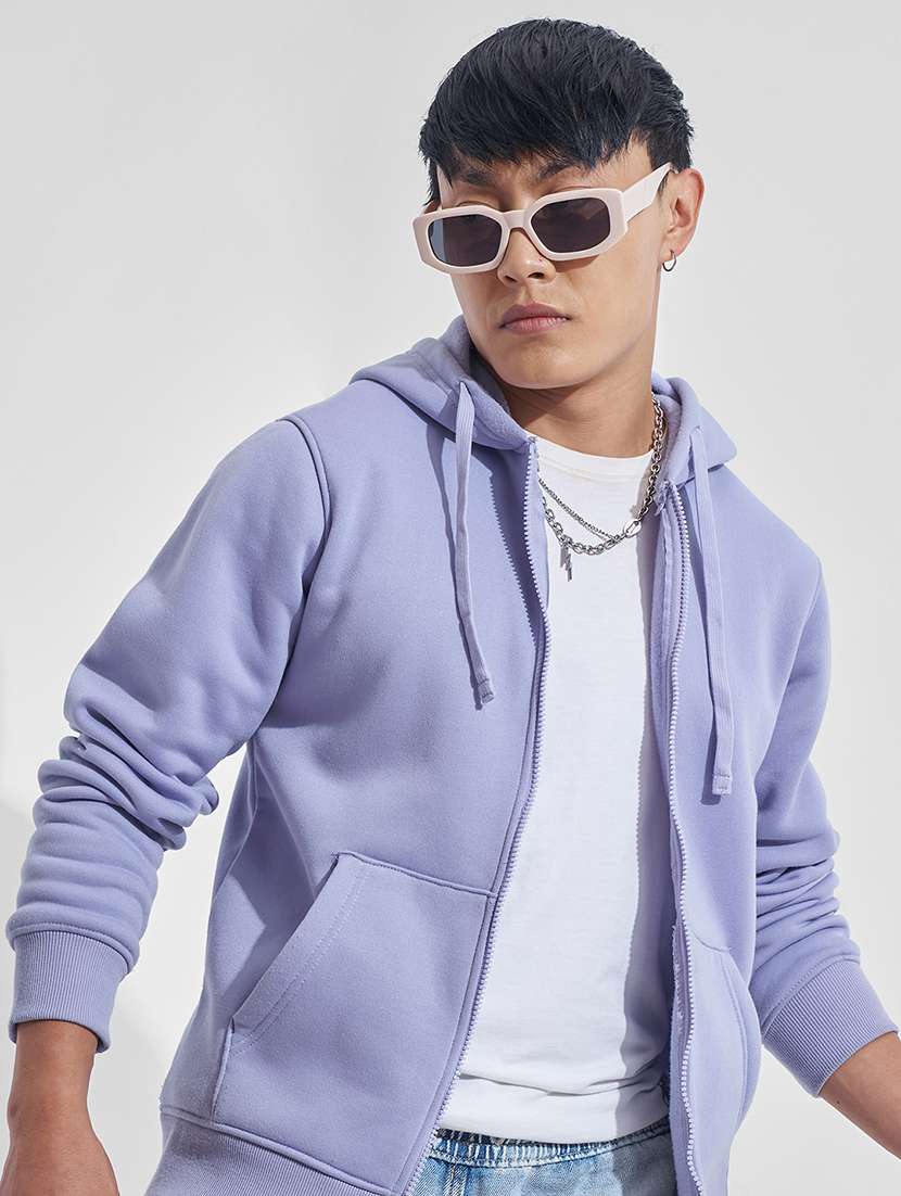men solid long sleeve regular fit sweatshirt