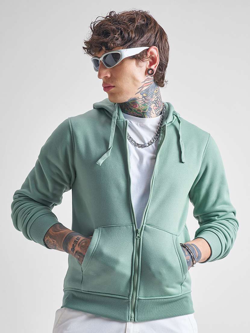 men solid long sleeve regular fit sweatshirt