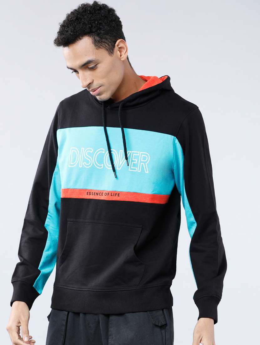 men color block long sleeve regular fit sweatshirt - 22504691 -  Standard Image - 3