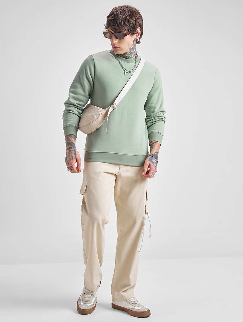 men solid long sleeve regular fit sweatshirt - 22504697 -  Standard Image - 5