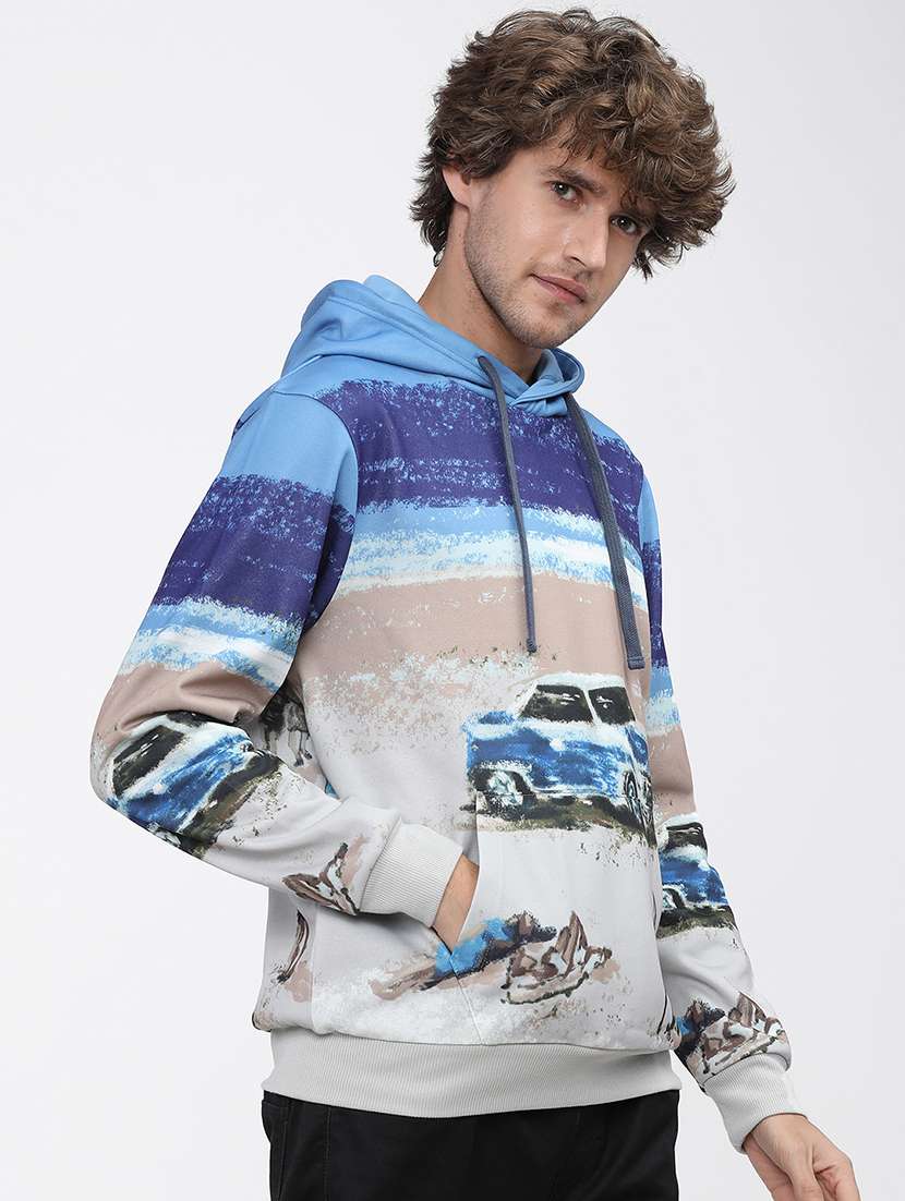 men printed long sleeve regular fit sweatshirt - 22504708 -  Standard Image - 3