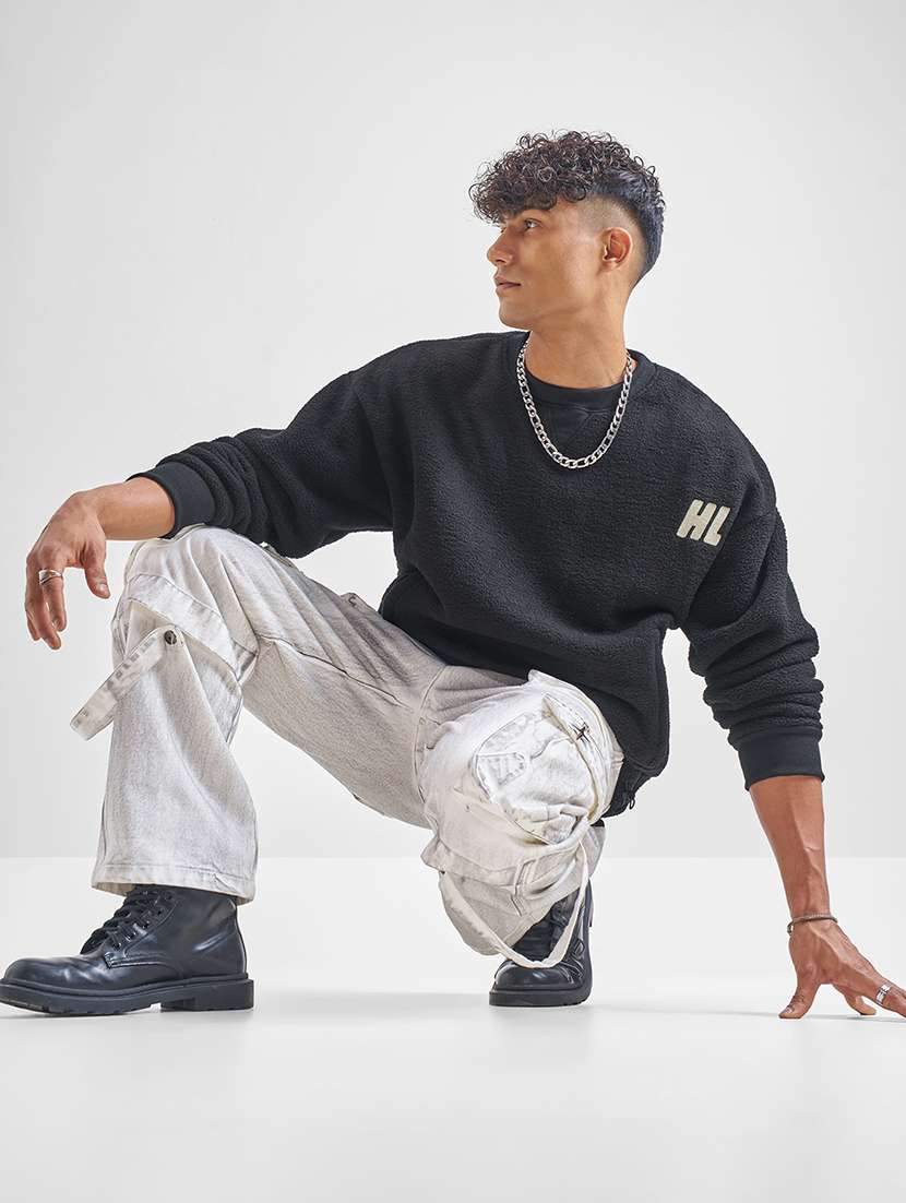 men logo print long sleeve regular fit sweatshirt - 22504710 -  Standard Image - 5