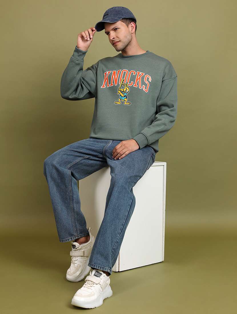 men printed long sleeve regular fit sweatshirt - 22504719 -  Standard Image - 5
