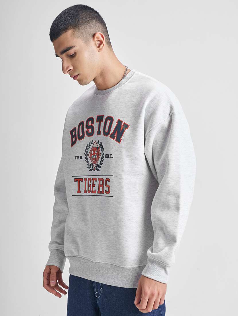 men printed long sleeve regular fit sweatshirt - 22504724 -  Standard Image - 3