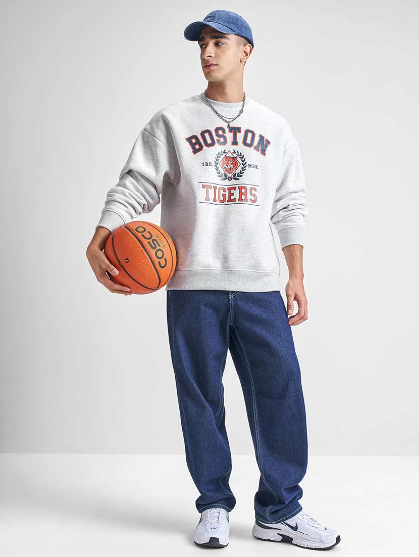 men printed long sleeve regular fit sweatshirt - 22504724 -  Standard Image - 5