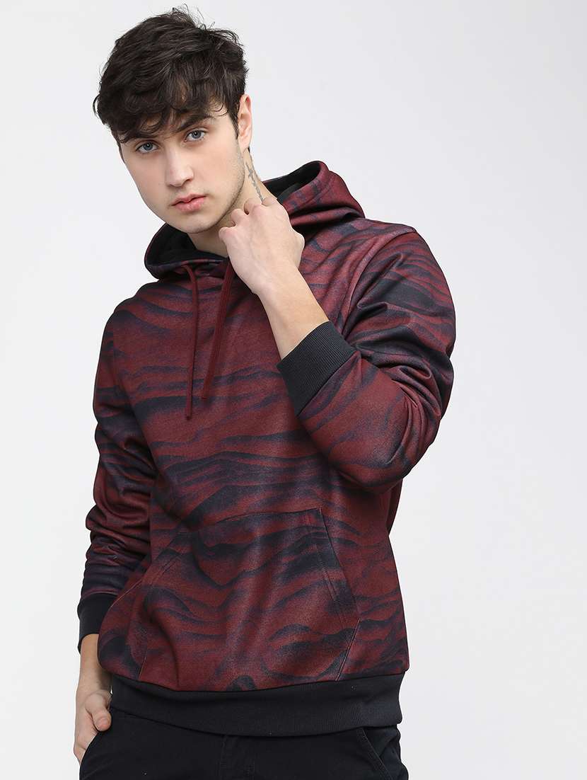 men printed long sleeve regular fit sweatshirt