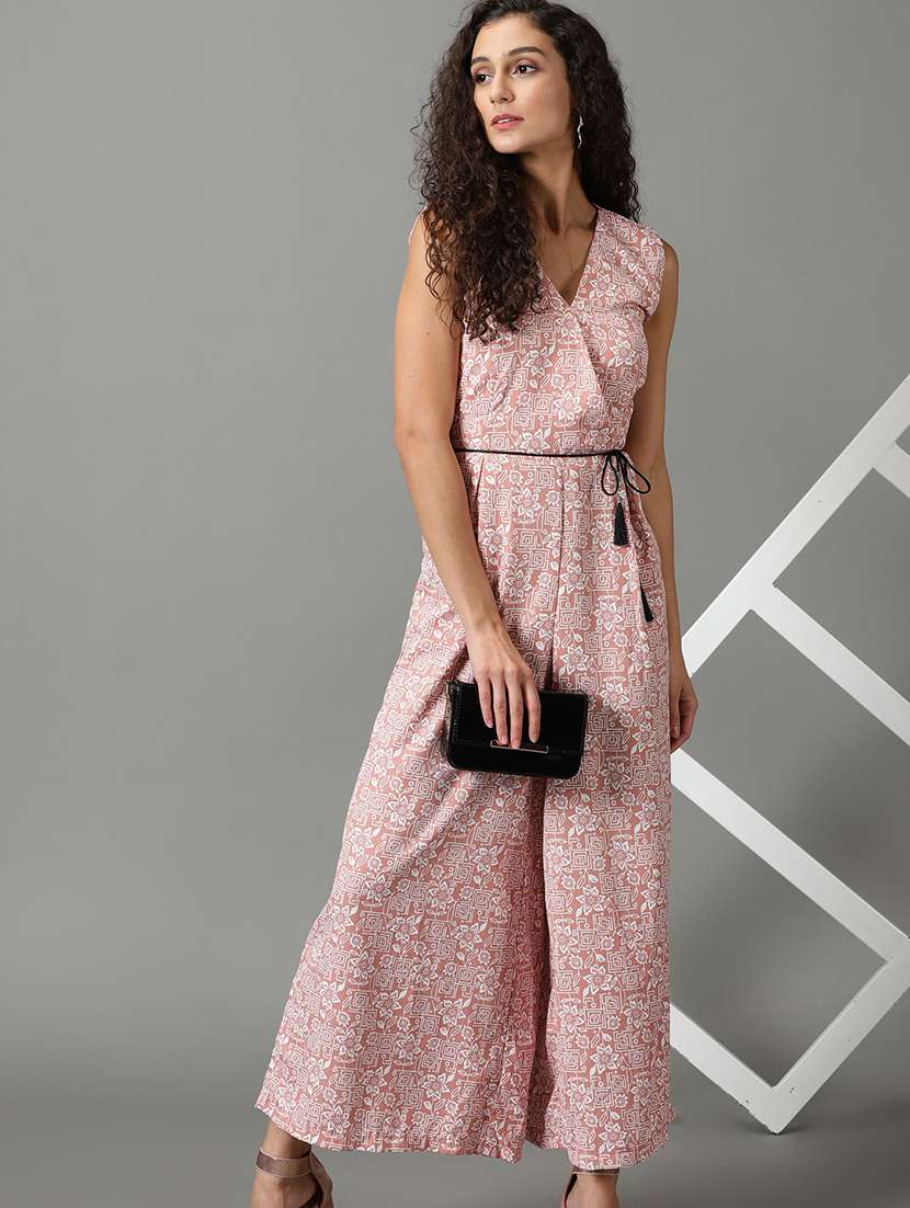 Women Printed Sleeveless Full Leg Jumpsuit - 22504811 -  Standard Image - 5