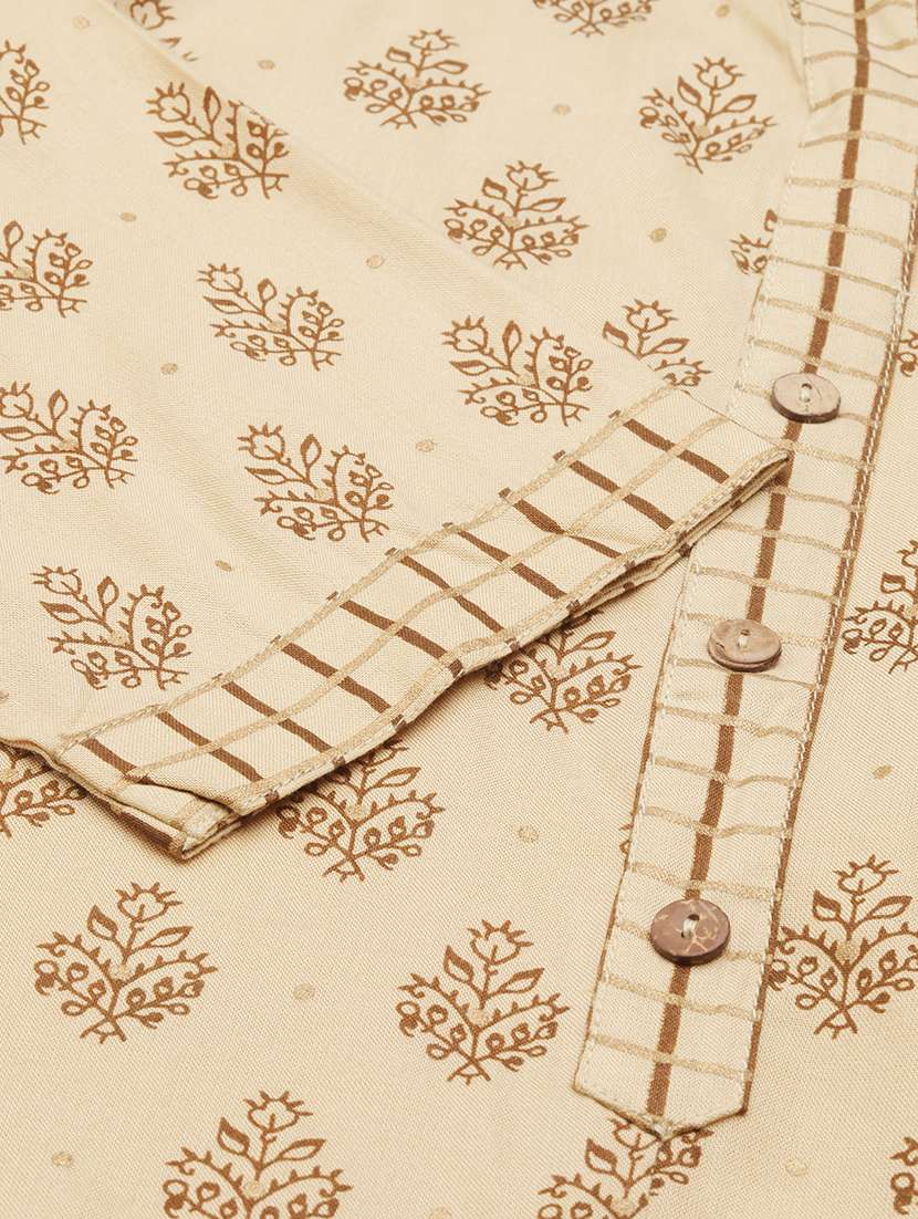 Women Printed Mandarin Neck Kurta And Pant Set With Dupatta - 22504853 -  Standard Image - 8