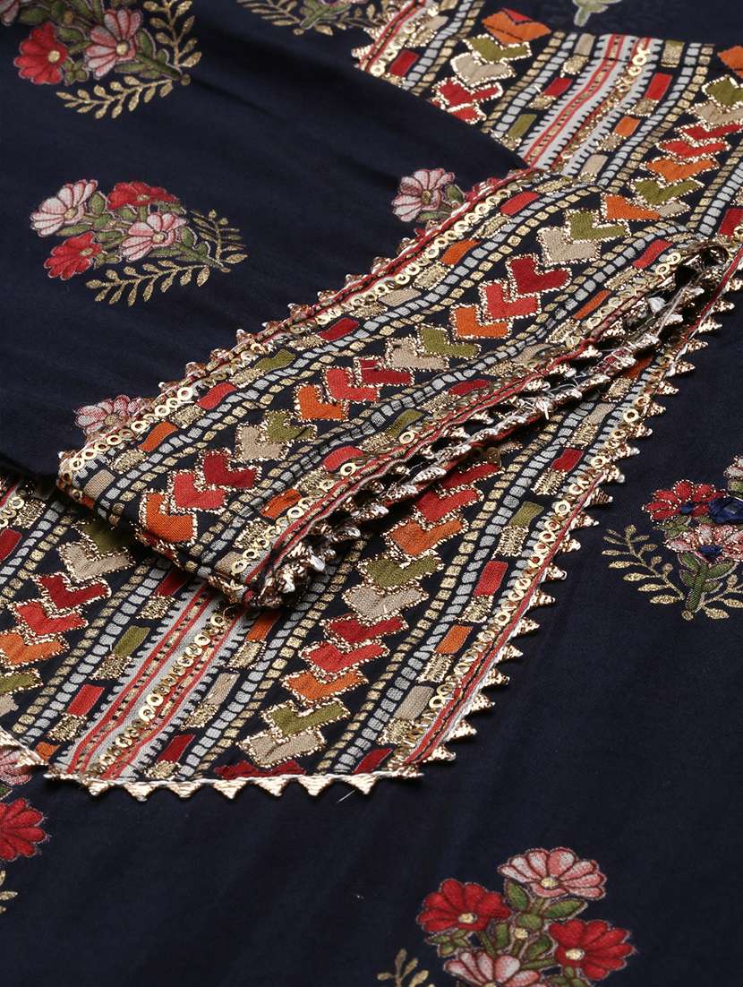 Women Printed Round Neck Kurta And Pant Set With Dupatta - 22504858 -  Standard Image - 8