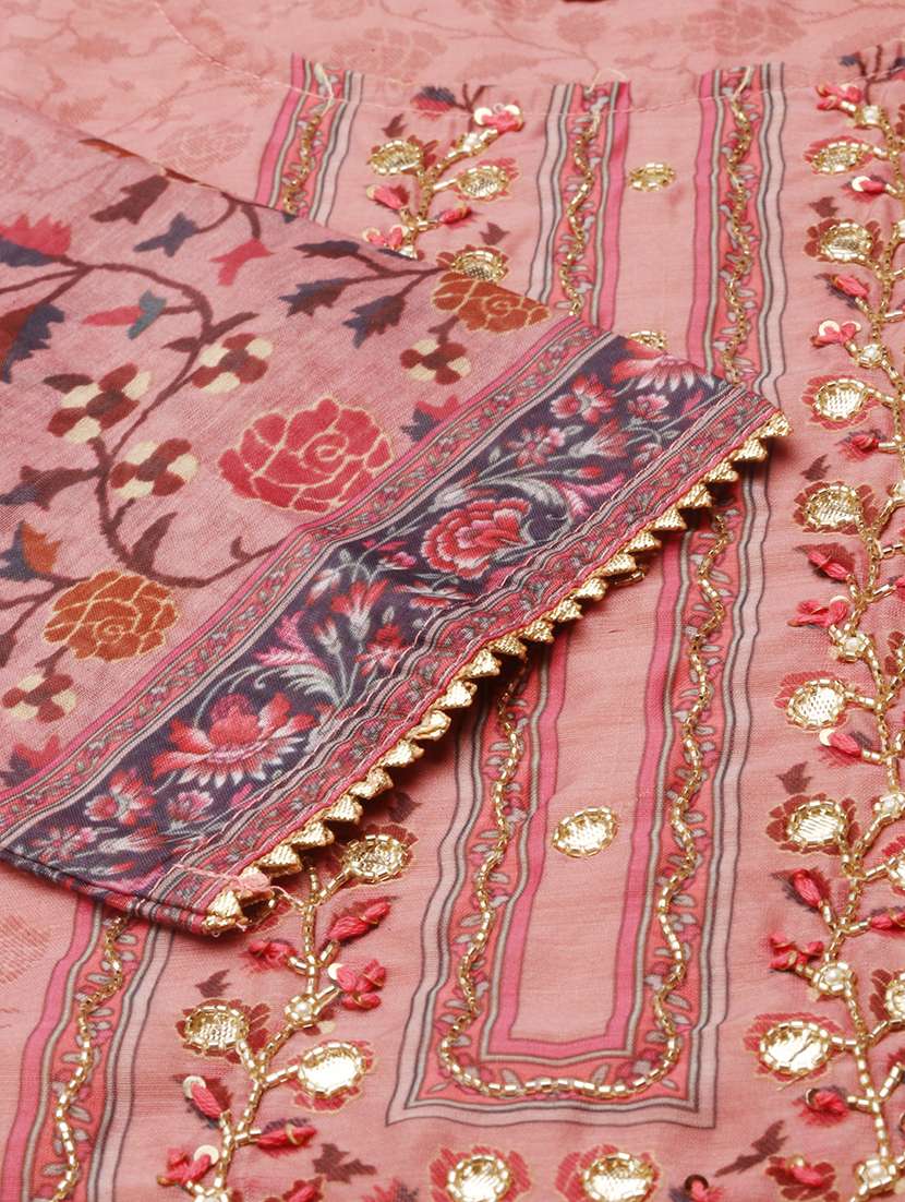 Women Printed Round Neck Kurta And Pant Set With Dupatta - 22504859 -  Standard Image - 8