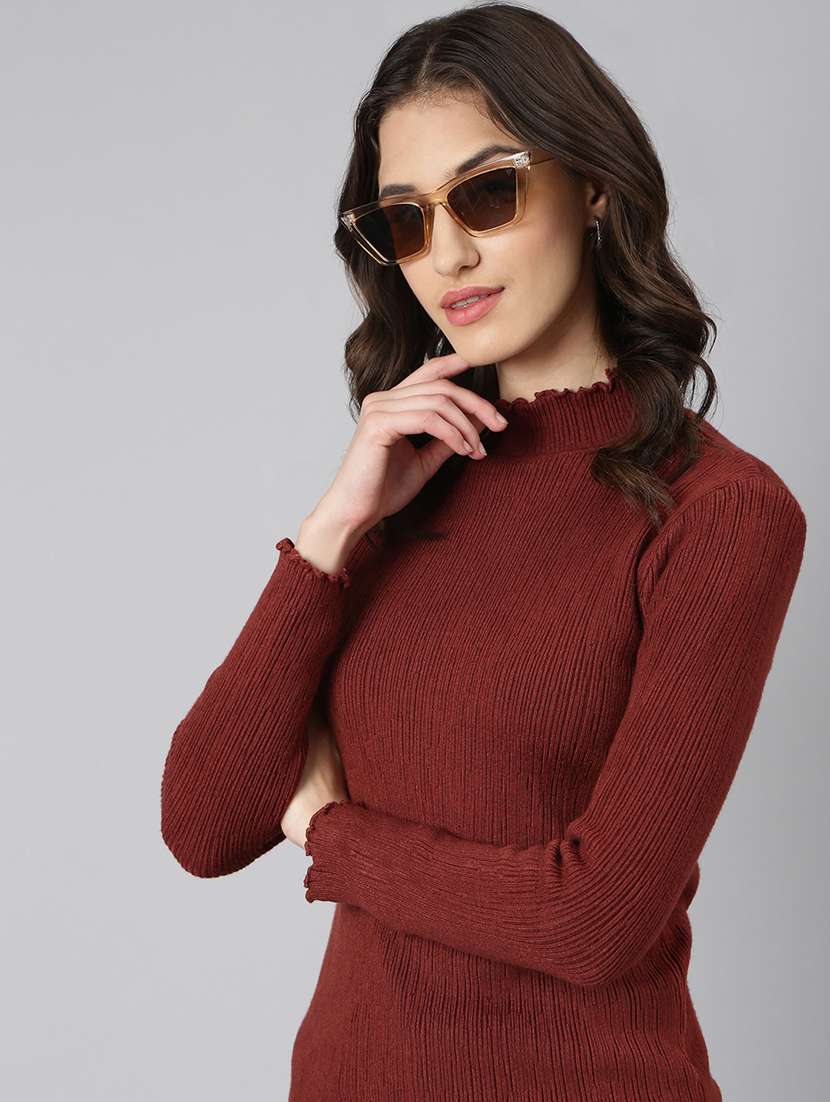 women self design long sleeve pullover