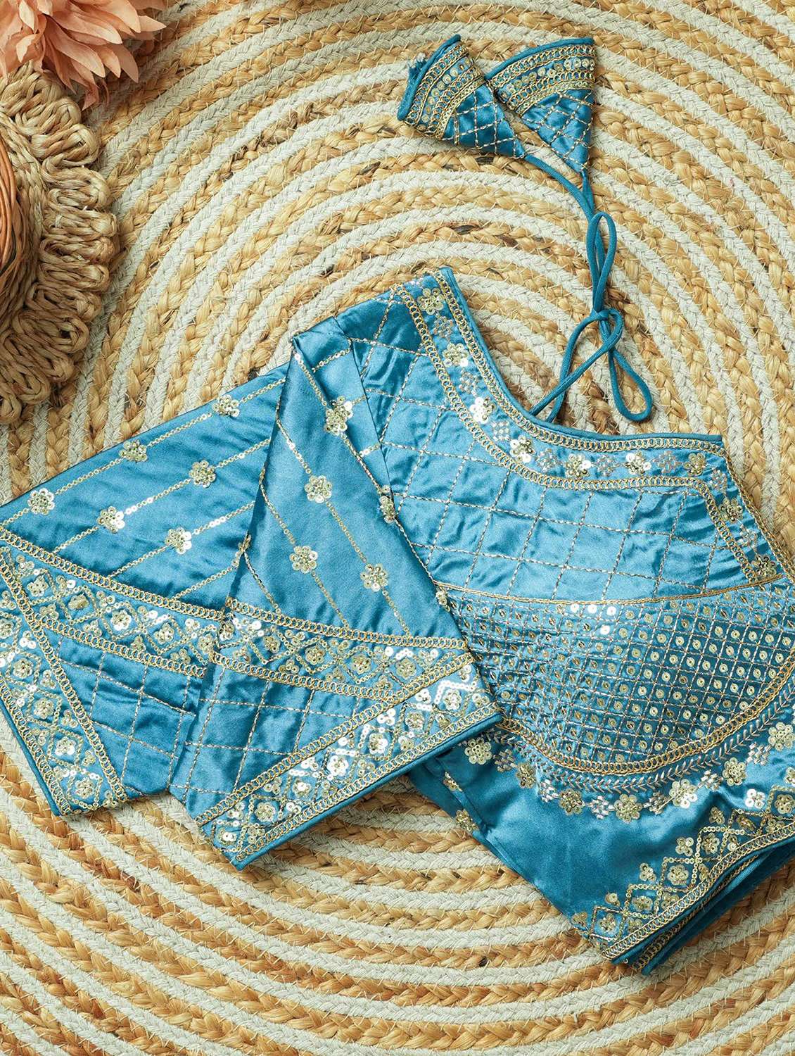 women embroidered short sleeve stitched blouse - 22505095 -  Standard Image - 3