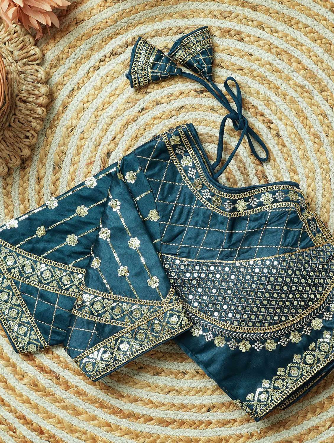 women embroidered short sleeve stitched blouse - 22505101 -  Standard Image - 3