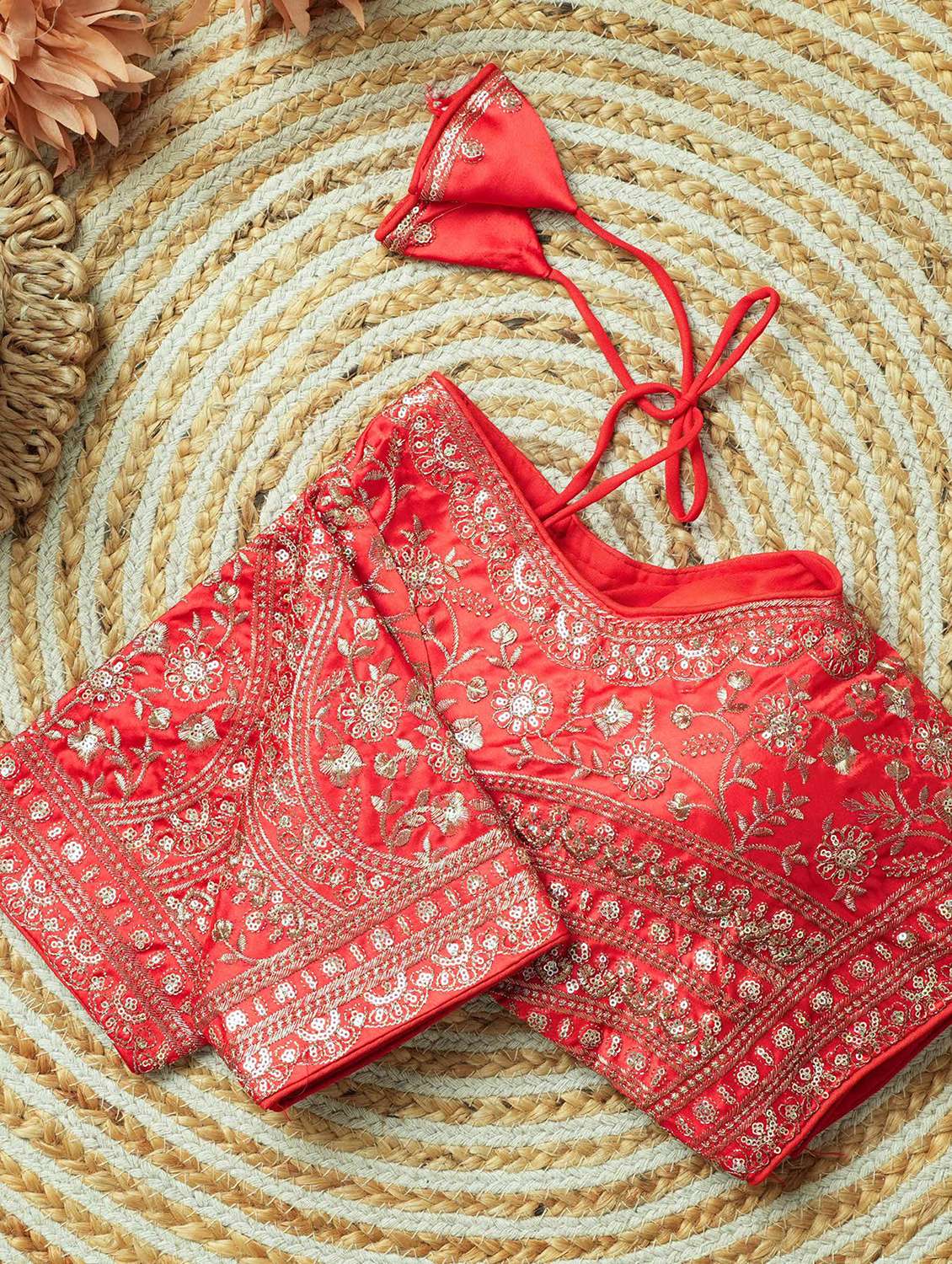 women embroidered short sleeve stitched blouse - 22505104 -  Standard Image - 3