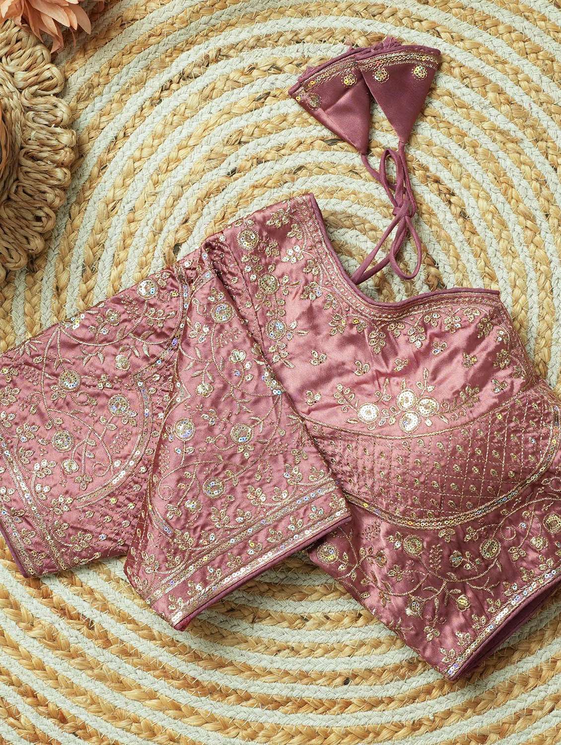 women embroidered short sleeve stitched blouse - 22505105 -  Standard Image - 3
