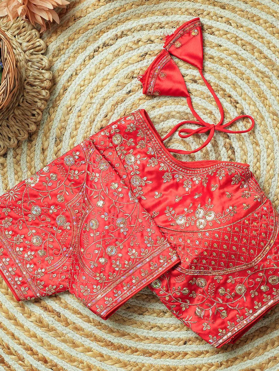 women embroidered short sleeve stitched blouse - 22505110 -  Standard Image - 3
