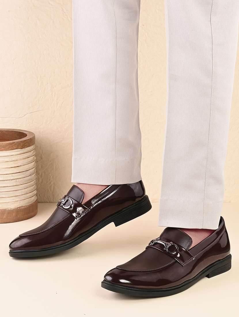 men solid slip on horsebit loafer - 22505120 -  Standard Image - 5