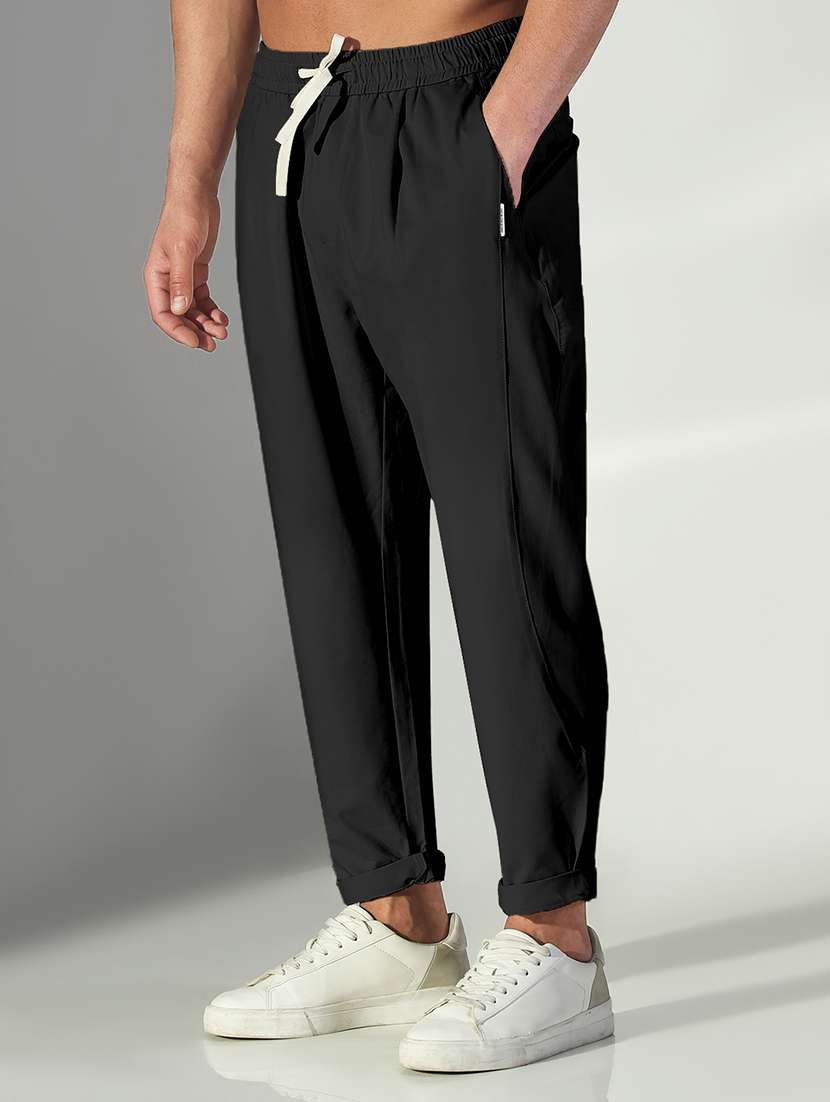 Men Solid Low Rise Relaxed Fit Track Pant - 22505181 -  Standard Image - 3
