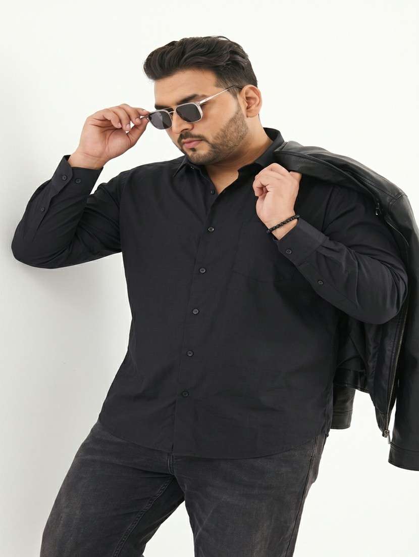 men solid long sleeve regular fit casual shirt