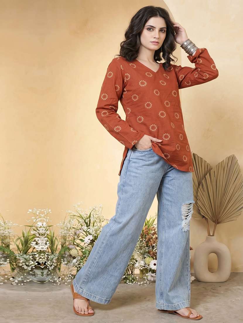 women straight printed kurti - 22505394 -  Standard Image - 3