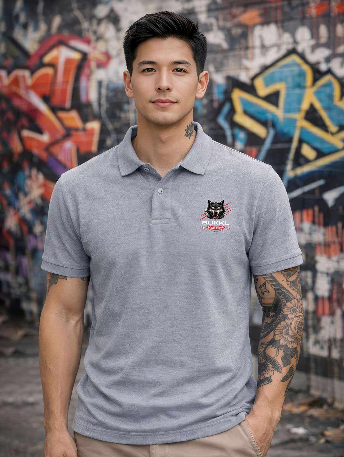 men logo print short sleeve regular fit polo t-shirt