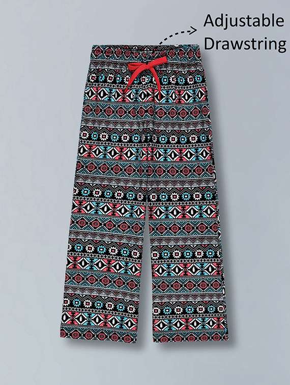 girls printed round neck top and pant twin set - 22505905 -  Standard Image - 5
