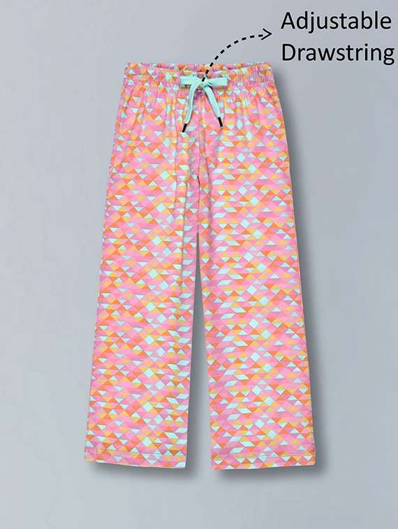 girls printed round neck top and pant twin set - 22505906 -  Standard Image - 5