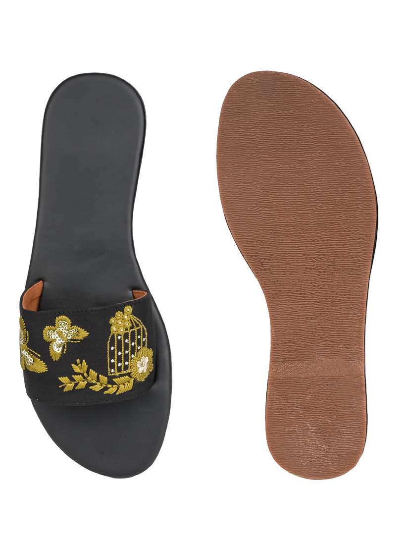 women embroidered slip on flats - 22505910 -  Standard Image - 5