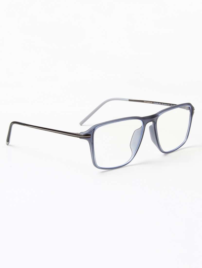 ted smith unisex rectangle blue full rim frames - 22507668 -  Standard Image - 3